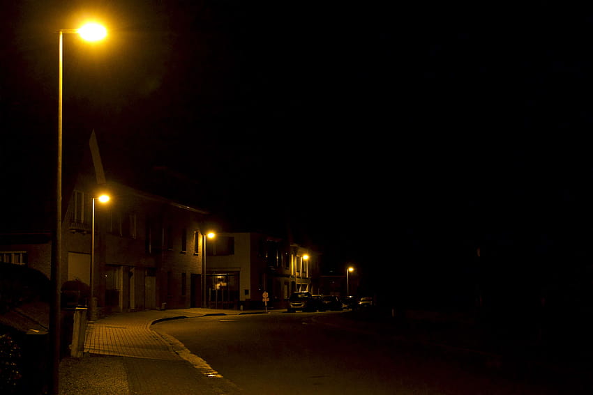 3088907 / night, night time, street, street lamps, street light, streetlight HD wallpaper