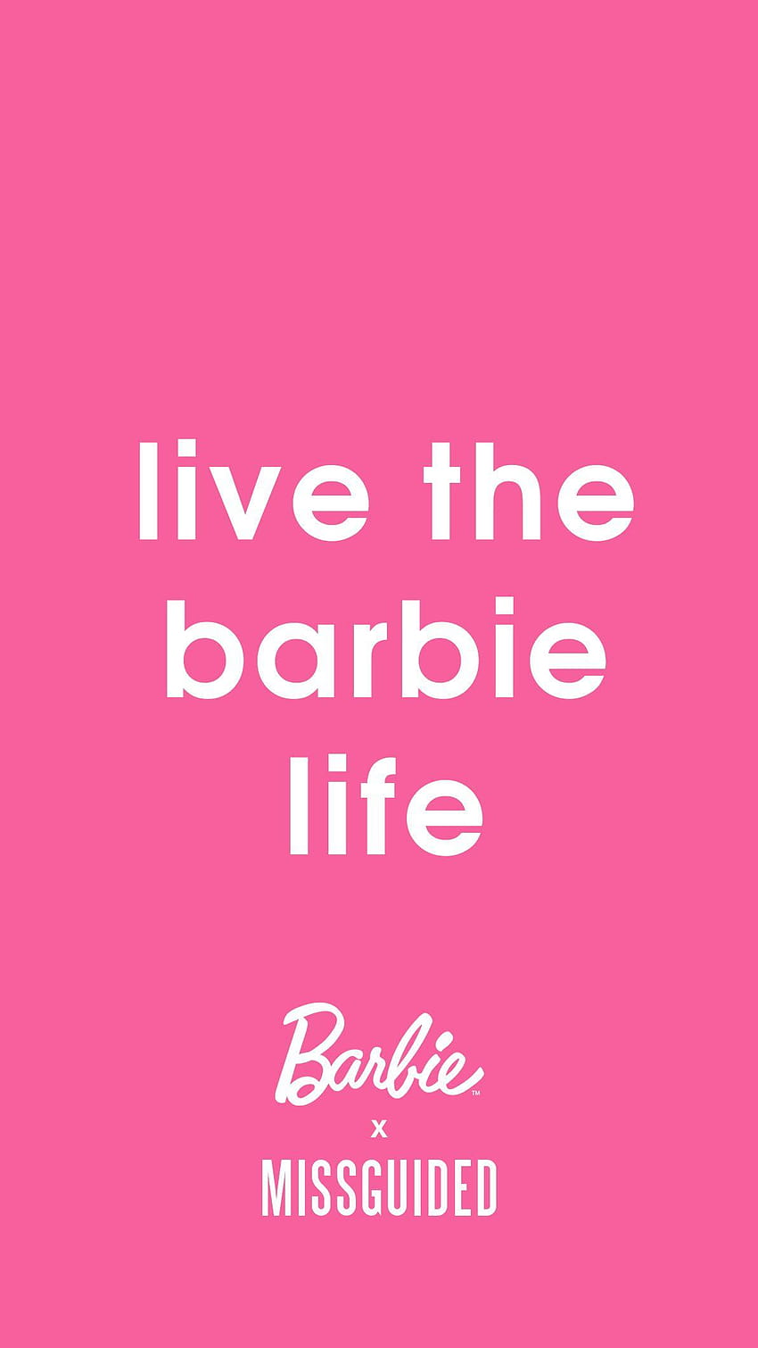 Be Like Barbie, rosa barbie fondo de pantalla del teléfono