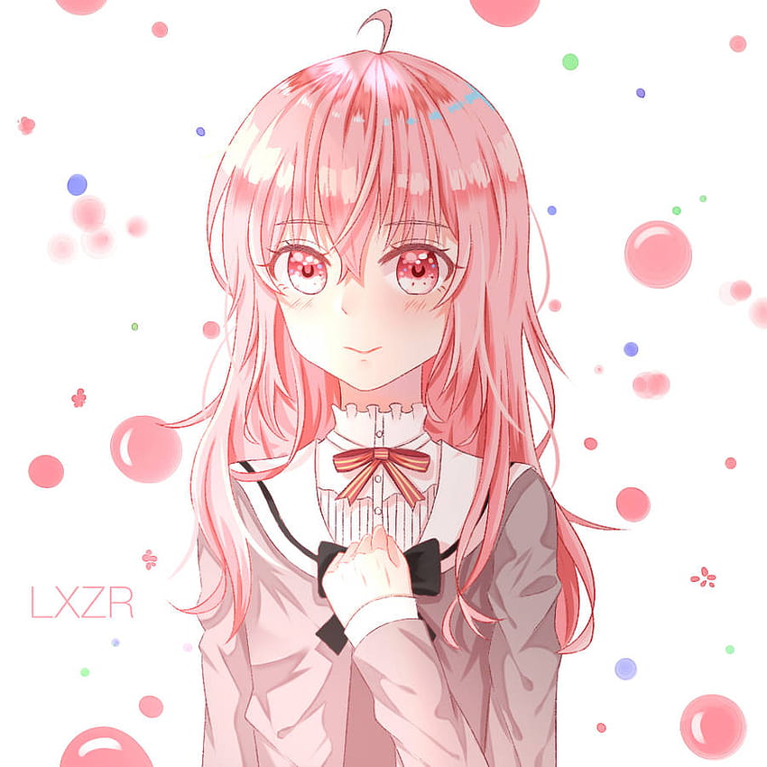 Linda garota de anime com cabelo rosa, garota de anime fofa pfp Papel de parede de celular HD