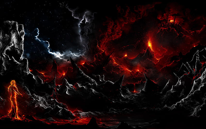 Dark Landscape and Backgrounds, dark flame HD wallpaper | Pxfuel