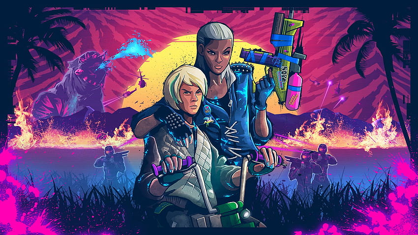Trials and Far Cry 3: Blood Dragon are merging in Trials of the Blood Dragon, available now – Eggplante!, far cry 3 blood dragon HD wallpaper