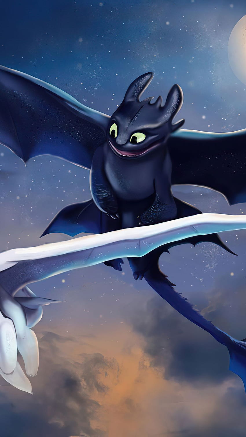 Toothless and the lightfury HD wallpapers | Pxfuel