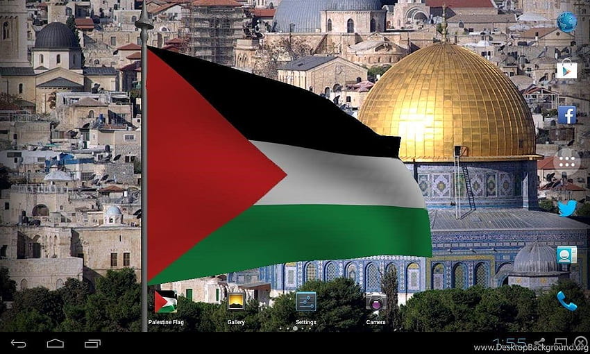 パレスチナの国旗: Google Play ストアのライブ収益、背景のパレスチナの国旗 高画質の壁紙