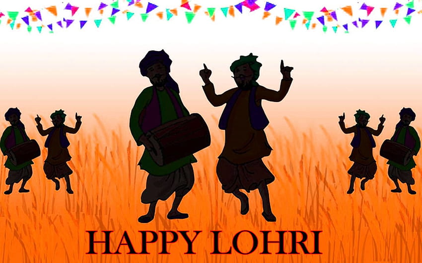 สุขสันต์การเต้นรำ Lohri Bhangra Punjabi วอลล์เปเปอร์ HD