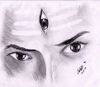 Lord Shiva Pencil Sketch – Meghnaunni.com