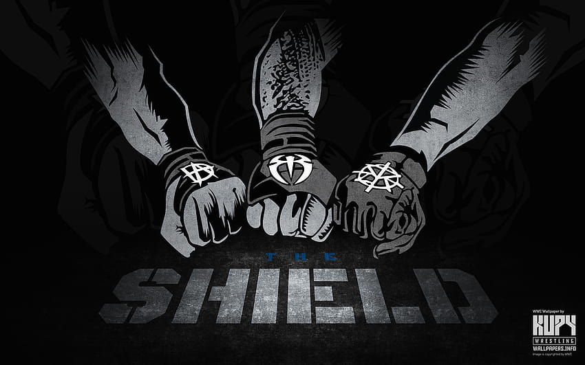 1 logotipo WWE Shield, sinal de reinos romanos papel de parede HD