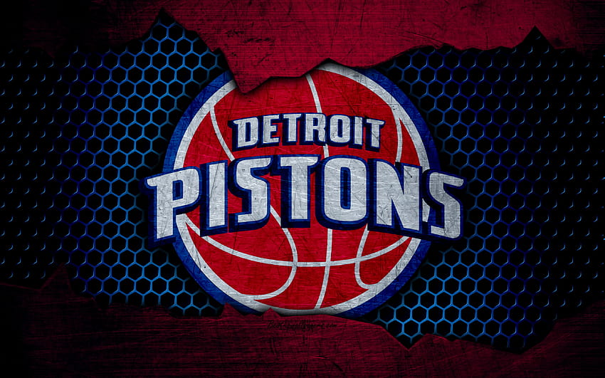 デトロイト・ピストンズ、ロゴ、NBA、バスケットボール、イースタン・カンファレンスのロゴ 高画質の壁紙