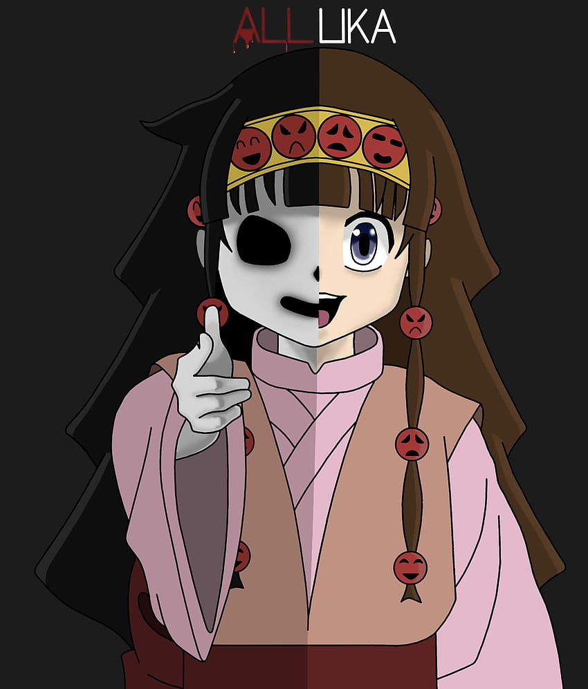 FANART][OC] Alluka from Hunter x Hunter. I draw this a few days ago and decided to digitalized it. I'm proud of the outcome personally.: anime, nanika HD phone wallpaper