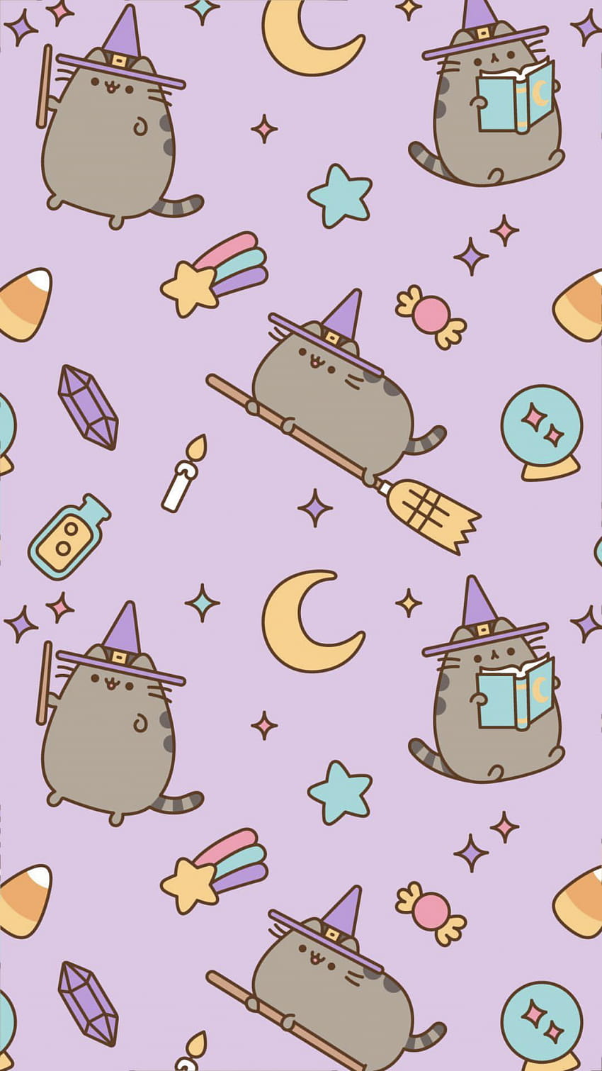 Large Size Of With Plus Together As Well And Halloween, kawaii pusheen HD phone wallpaper
