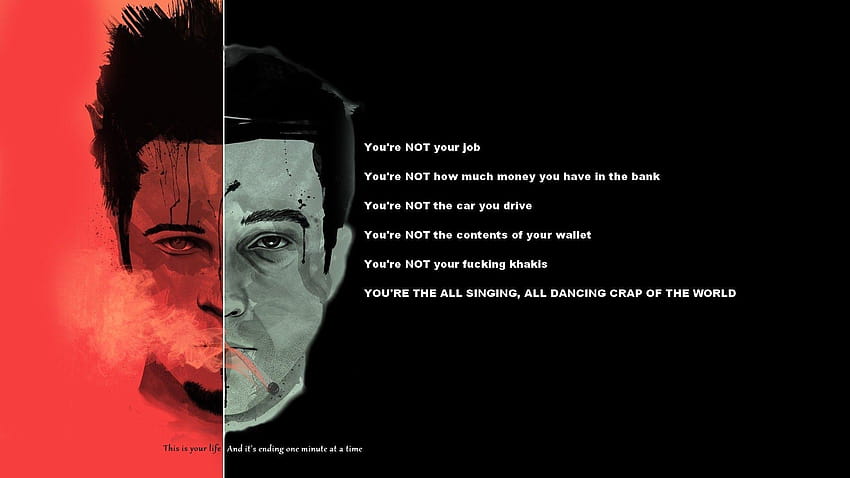 Of Fight Club Quote , Instagram HD wallpaper