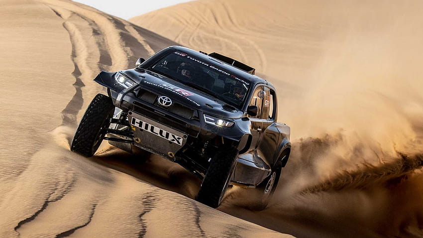 Hardcore Toyota Hilux With Land Cruiser Power Unveiled For Dakar, rally dakar 2022 HD wallpaper
