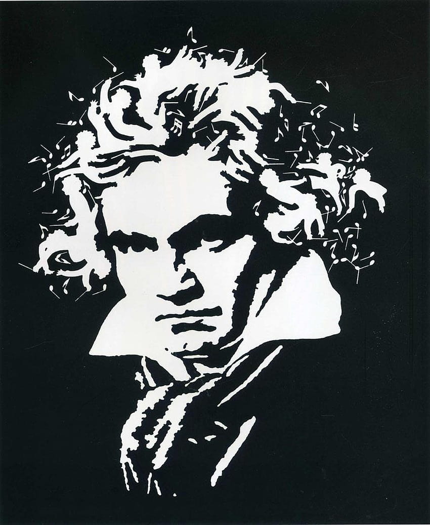 Ludwig van Beethoven Beethoven i tła Tapeta na telefon HD