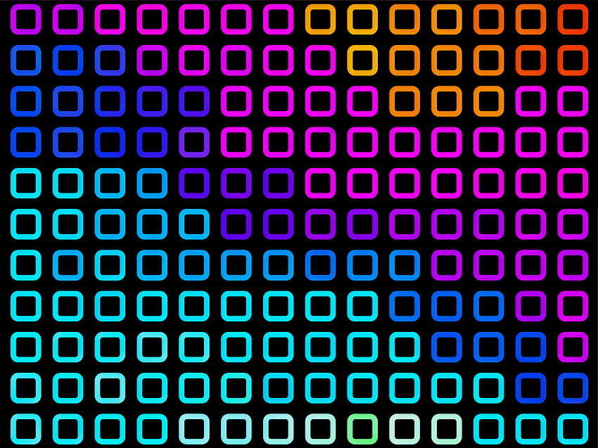 Amoled Neon Gradient Square, dave2d papel de parede HD