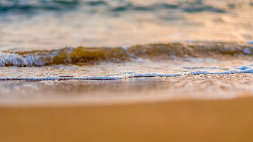 onde del mare, spiaggia, sabbia, schiuma, primo piano, , , 489bfe, onde dell'oceano spiaggia sabbia Sfondo HD