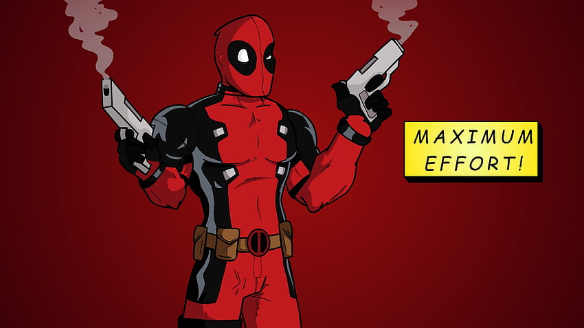 Deadpool Cytaty Maksymalny wysiłek Tapeta HD