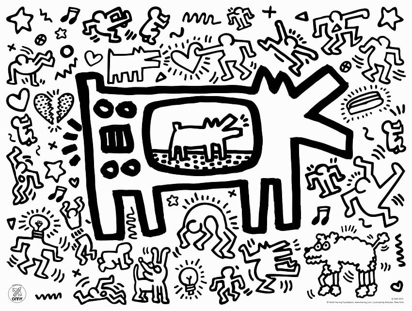 Keith Haring postado por John Johnson, keith harring papel de parede HD
