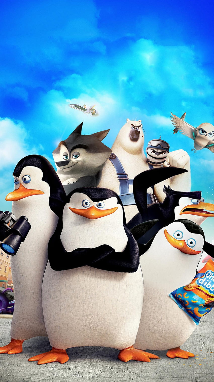 Penguins of Madagascar, penguin phone HD phone wallpaper