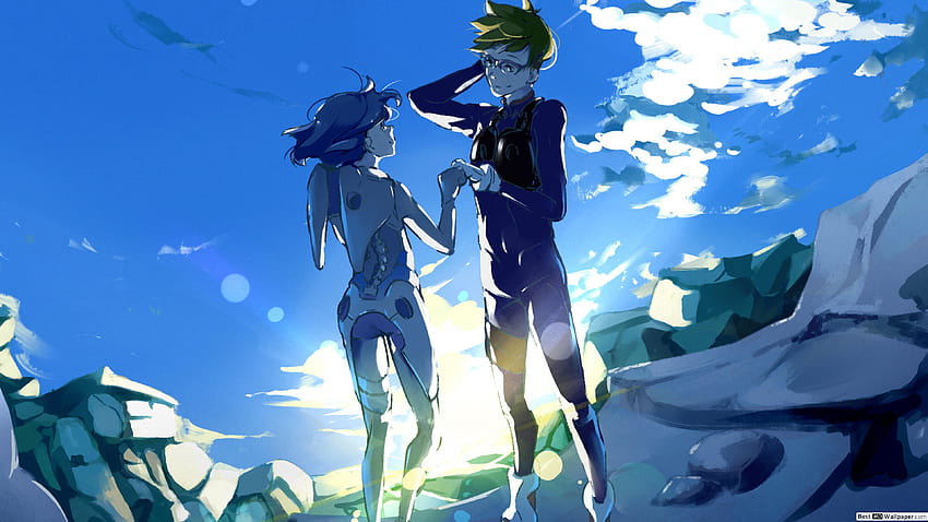 ichigo y goro cariño en el franxx fondo de pantalla