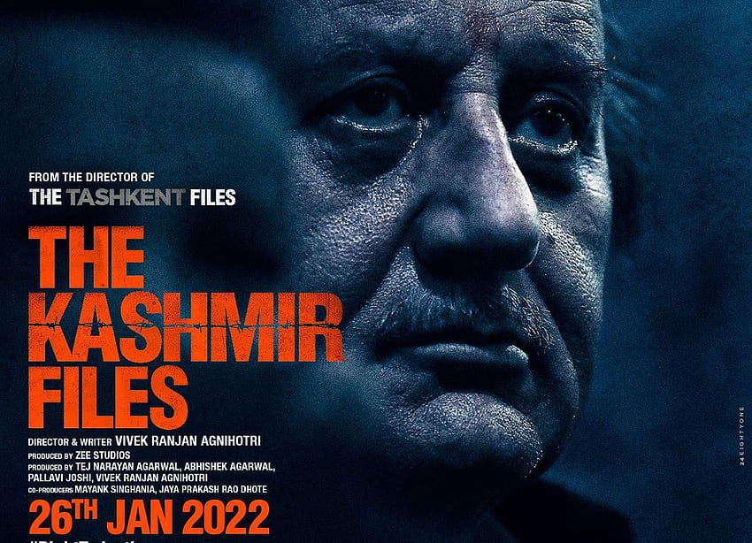 Vivek Agnihotri'nin 'The Kashmir Files' filminden Anupam Kher'in hareketli posteri şimdi çıktı! HD duvar kağıdı