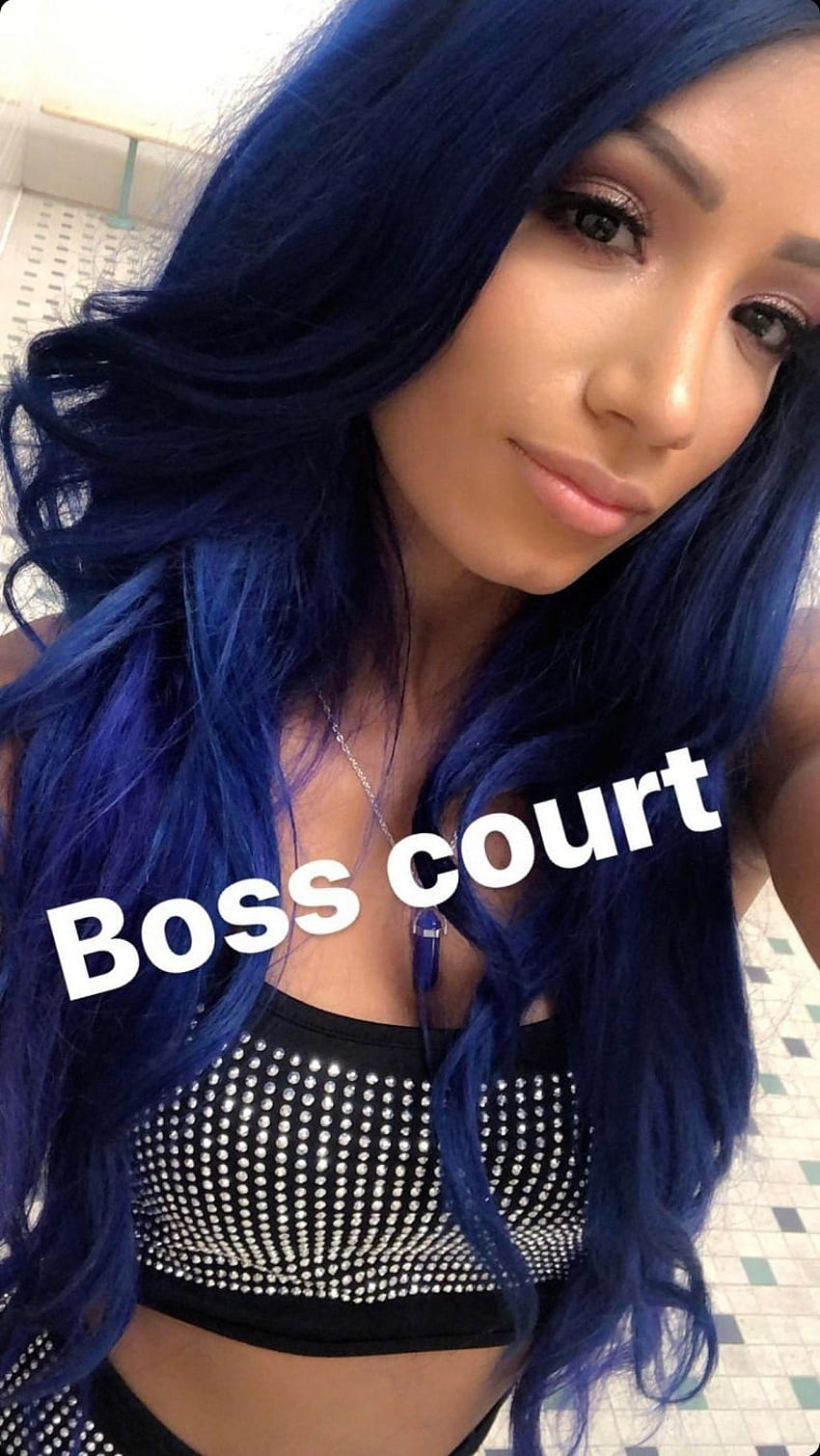 Sasha Banks cheveux bleus Fond d'écran de téléphone HD