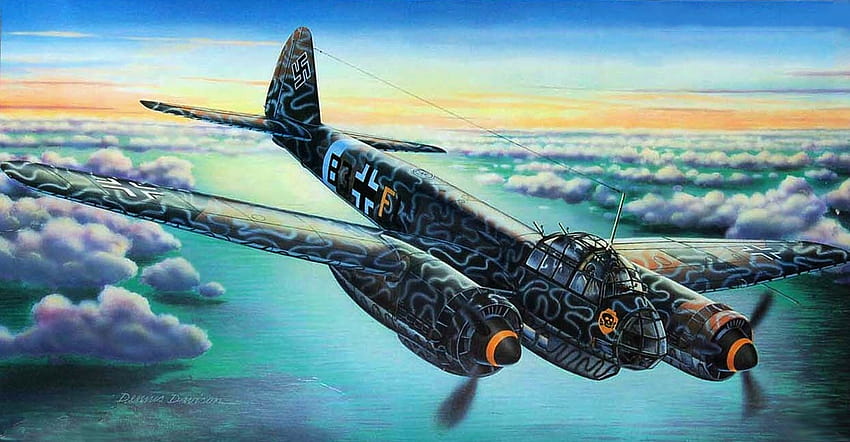Monograma Junkers JU 88A fondo de pantalla