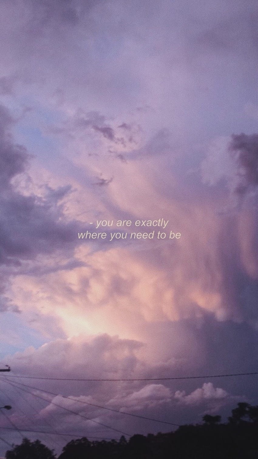 lockscreens ☽, lavender clouds HD phone wallpaper