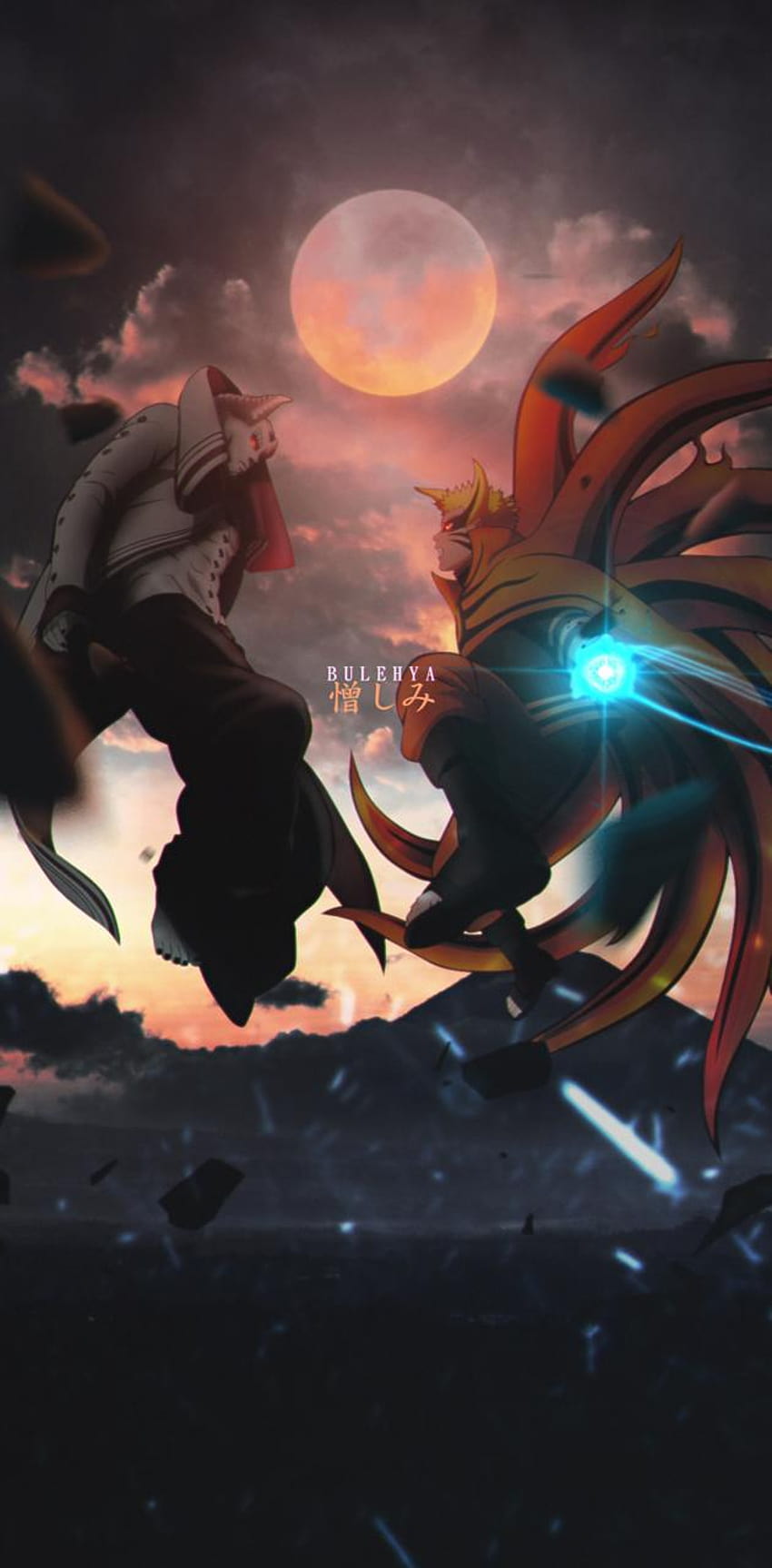 Naruto vs Isshiki by Bulehya HD phone wallpaper