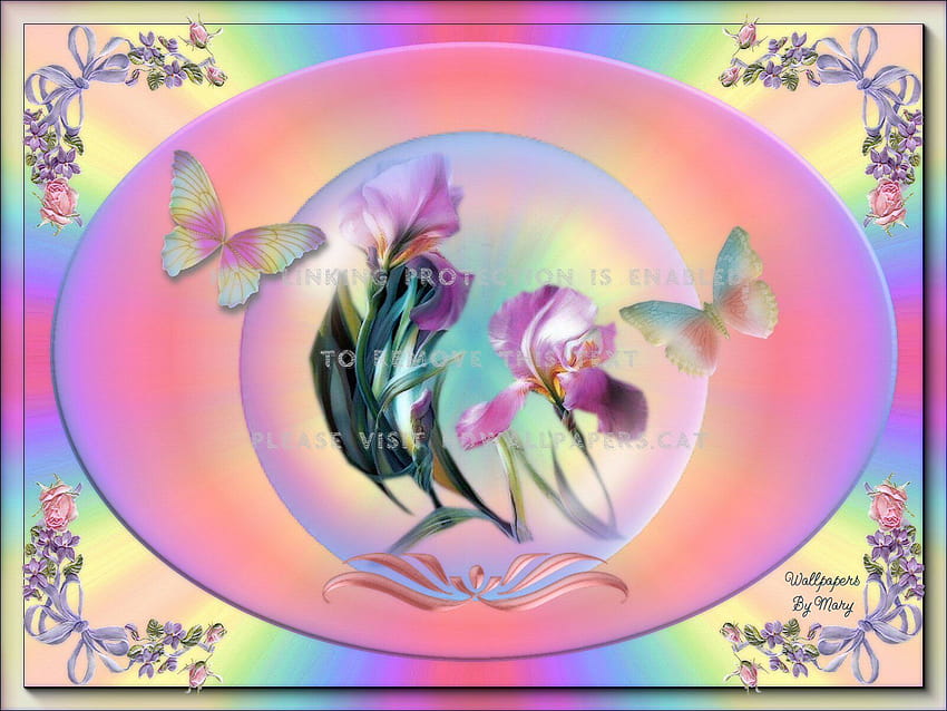 Pastellschönheit 1600x1200 Schmetterlingsblumen HD-Hintergrundbild