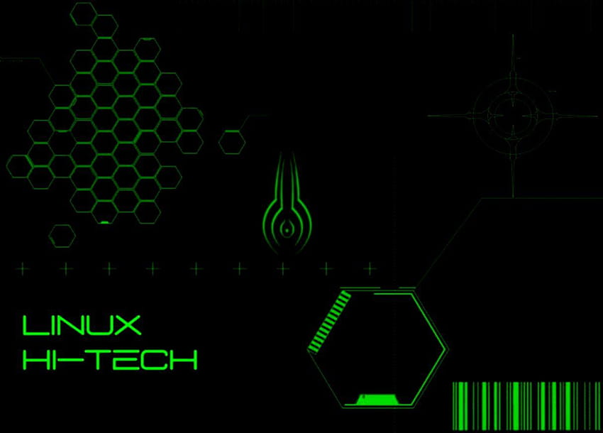 Logo Merek Hijau Linux, kali linux Wallpaper HD