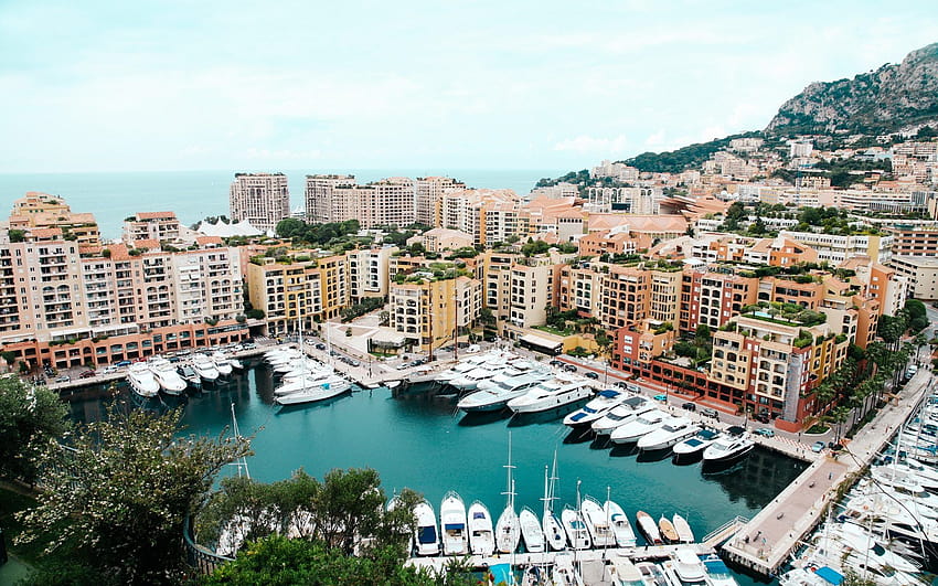 Port Monaco Luxury Mediterranean, mediterranean village HD wallpaper