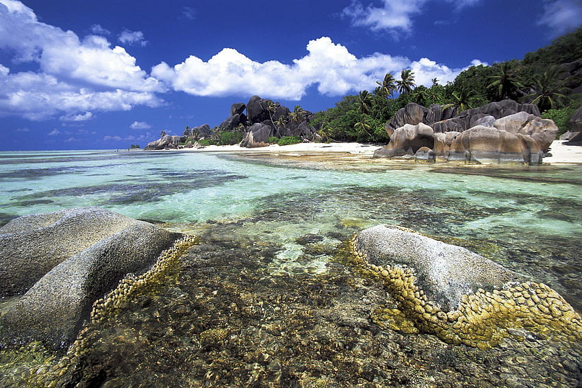 La Digue Island Seychellen HD-Hintergrundbild
