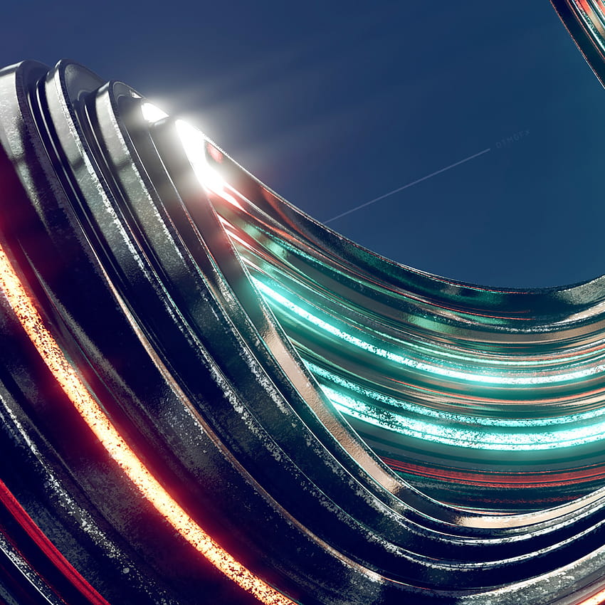 Swirls , Render, CGI, 3D, Colorful, Glowing, Aesthetic, Abstract, renders HD phone wallpaper