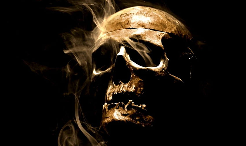 Skull Smoke, kill bill aesthetic HD wallpaper