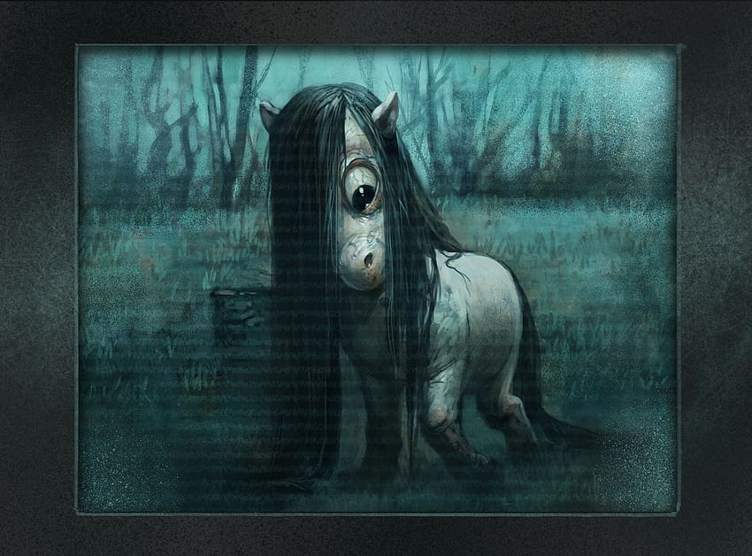 ringu, Horror, Mystery, Dark, Little, Pony / and Mobile Backgrounds, scary my little pony HD wallpaper
