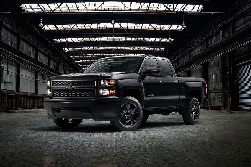 fondo de pantalla negro chevrolet silverado