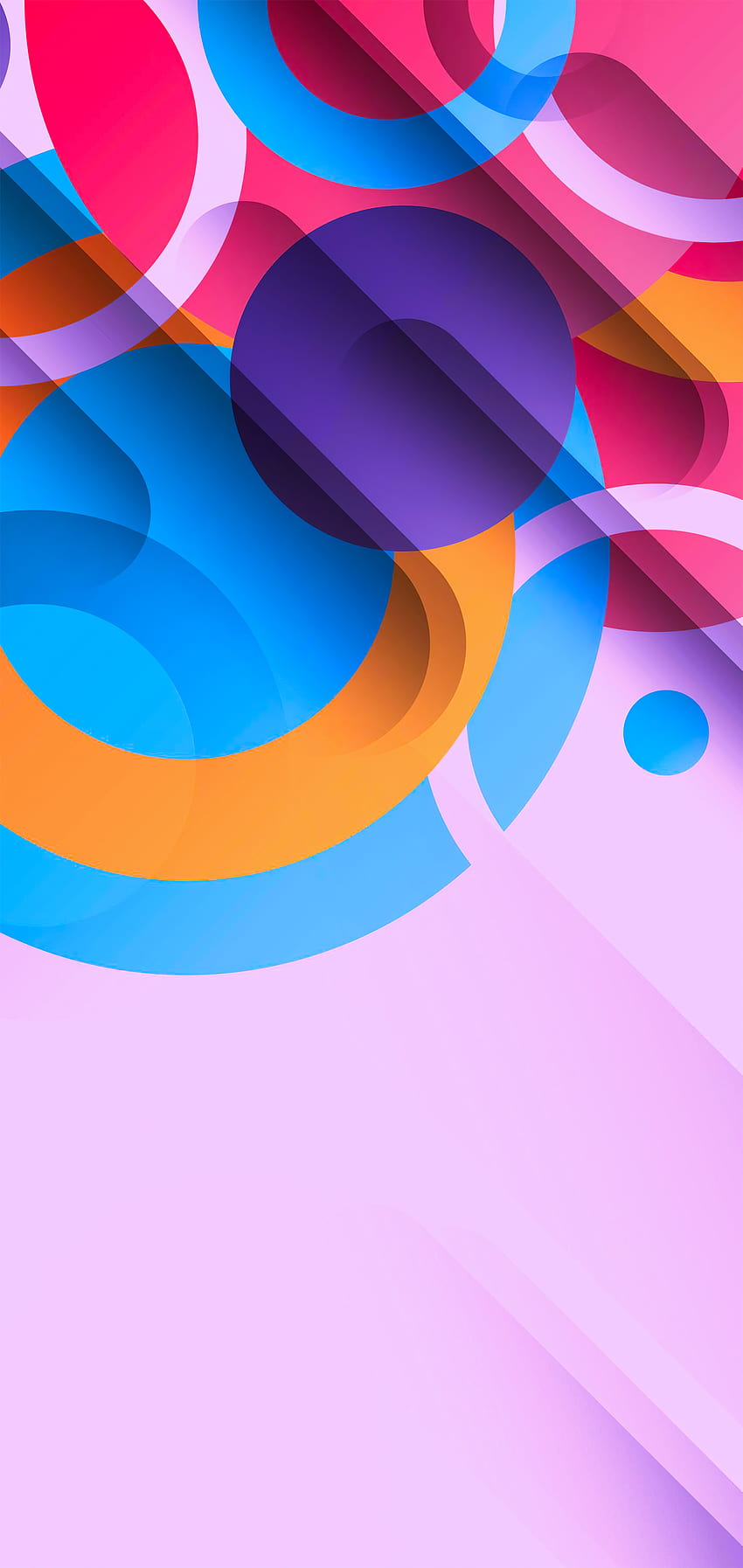 iPhone용 기하학적 색상과 모양이 있는 추상화, 다채로운 기하학적 모양 패턴 HD 전화 배경 화면