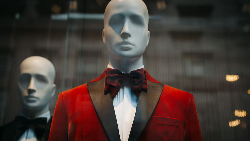 2560x1440 Mannequin, Anzug, Männer, Mode, Stil, Herrenmode HD-Hintergrundbild