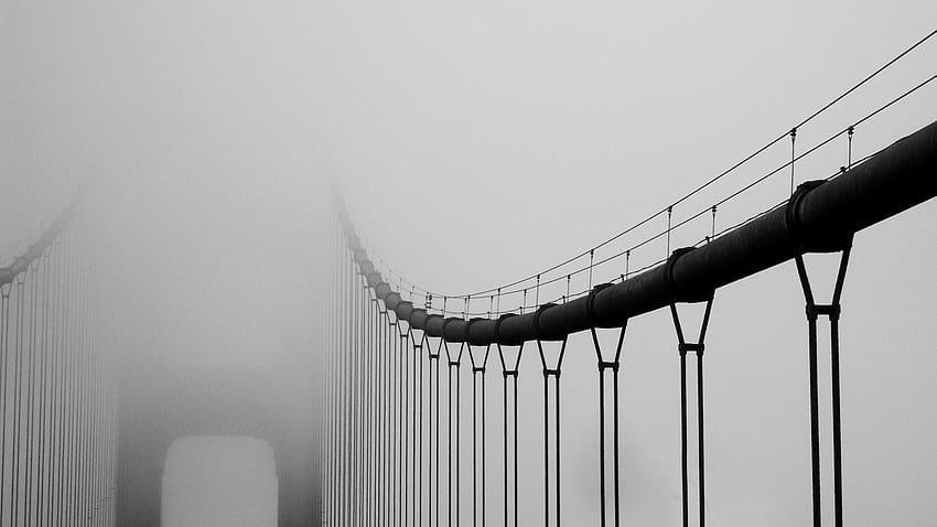 7 Foggy City, wooden pier fog HD wallpaper