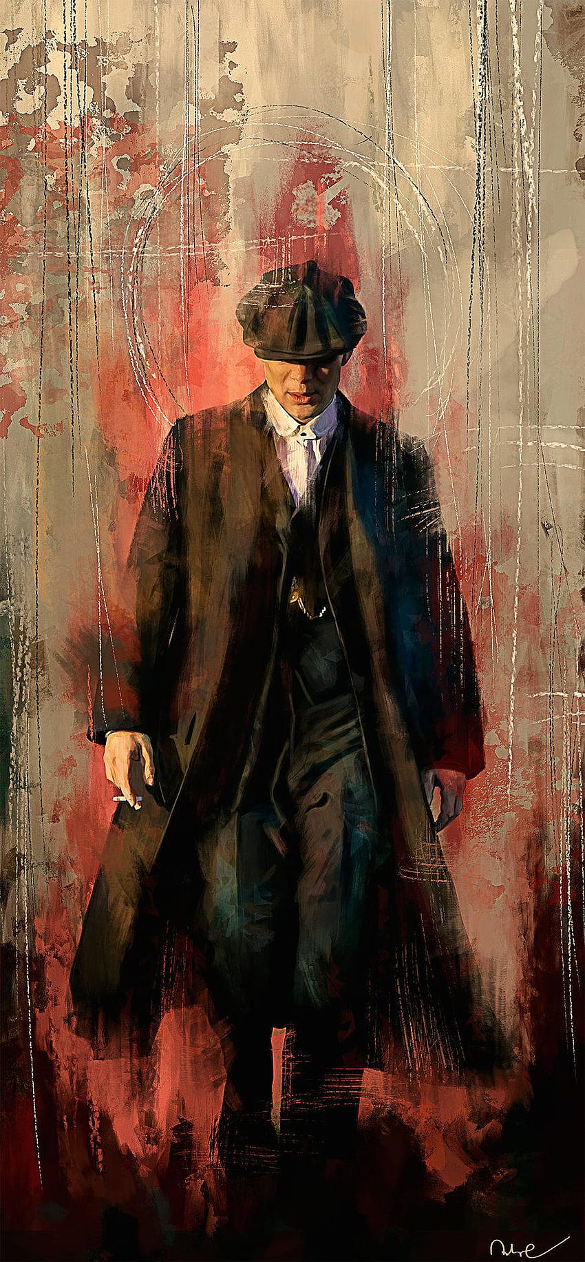 Tommy Shelby by Namecchan [900x1940] for your, tom shelby HD phone wallpaper