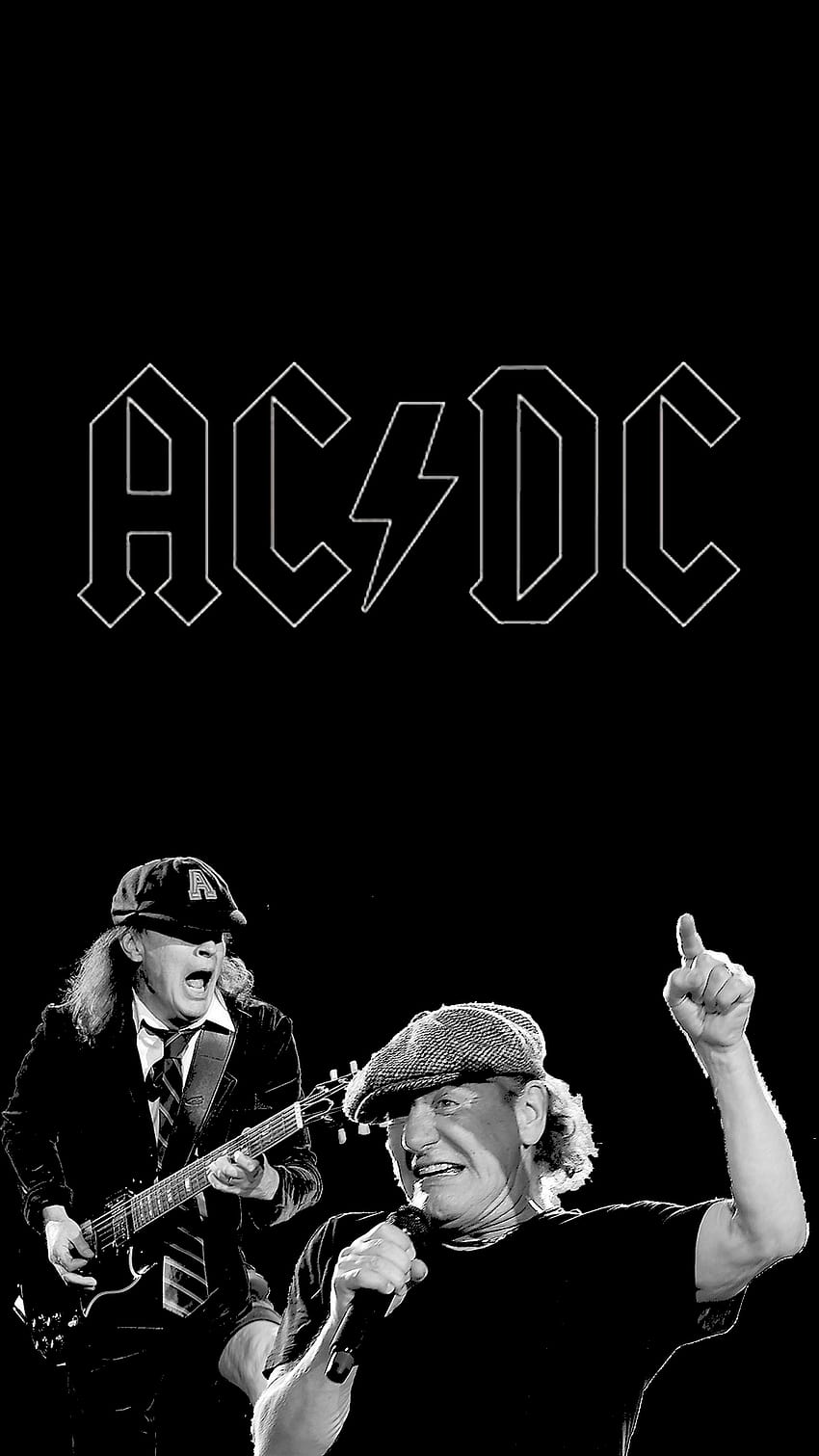 Logo AC DC, bande acdc Fond d'écran de téléphone HD