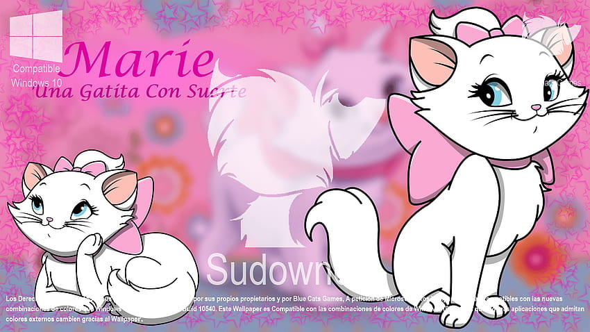 Marie Cat Group, animated cats HD wallpaper