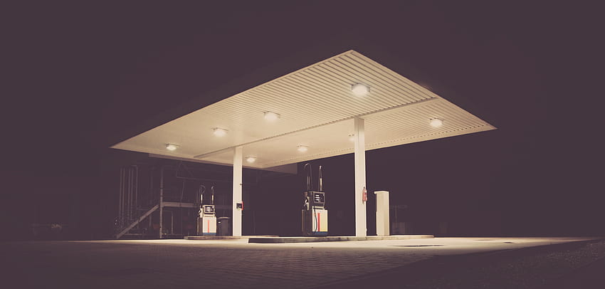 stock of dark, filling station, gas, petrol pump HD wallpaper