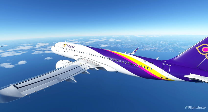 Airbus A320neo Thai Airways [ ] » Microsoft Flight Simulator HD wallpaper