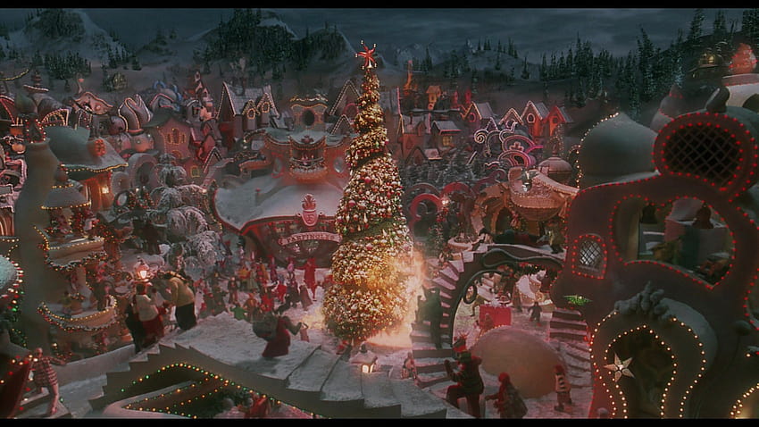 Cómo el Grinch robó la Navidad, whoville fondo de pantalla