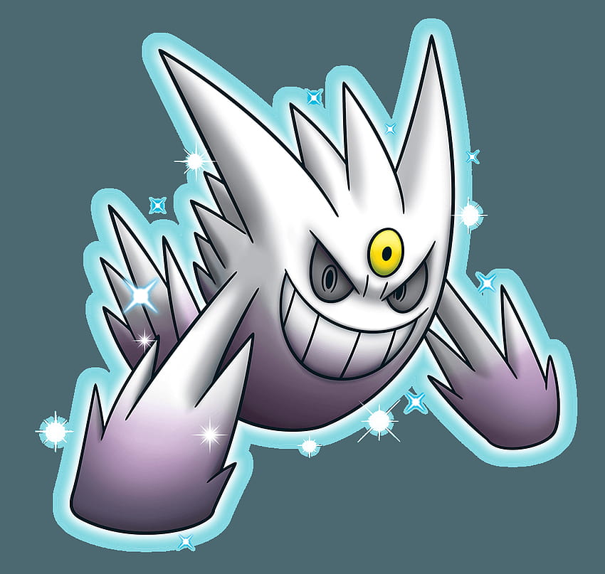 Can someone change the colors of Mega Gengar and Gigantamax Gengar to their  shiny colorations in this image? And change background color to light  blue? Regular Gengar isn't too different from it's