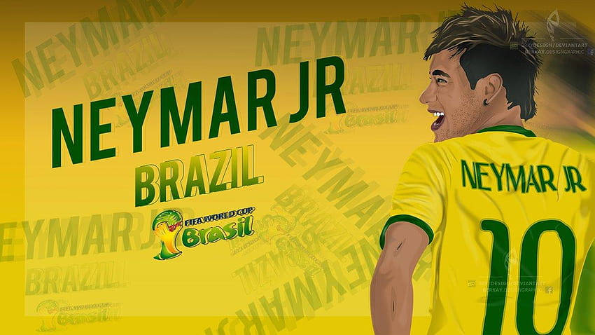 4 Neymar Brazil 2014, neymar jr anime brazil HD wallpaper | Pxfuel