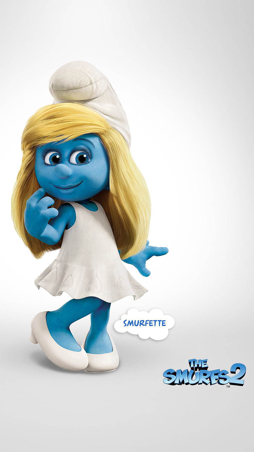Smurfette for iPhone 11, Pro Max, X, 8, 7, 6 HD phone wallpaper