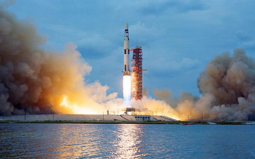 : Apollo, launch Pads, NASA, rocket, Saturn V, Scanned, rockets HD wallpaper