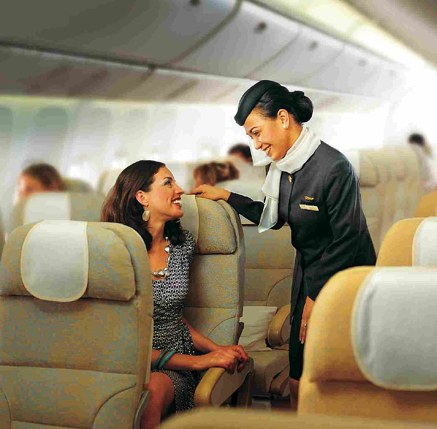 Etihad Airways http://jamaero/airlines/Airline, air hostess HD wallpaper
