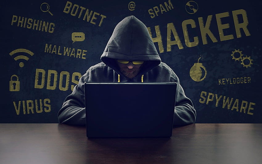 Hacker , Laptop, Hoodie, Modern, Malware, Cyber security, Technology, scary hacker HD wallpaper